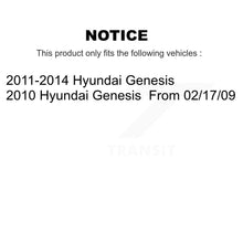 Load image into Gallery viewer, Rear Disc Rotors Ceramic Pads Parking Shoes And Hardware Kit For Hyundai Genesis