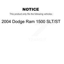 Charger l&#39;image dans la galerie, Rear Disc Rotors Ceramic Pads Parking Shoes And Hardware Kit For Dodge Ram 1500