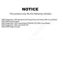 Load image into Gallery viewer, Rear Disc Rotors Ceramic Pads Parking Shoes And Hardware Kit For Dodge Ram 1500