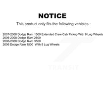 Charger l&#39;image dans la galerie, Rear Disc Rotors Ceramic Pads Parking Shoes Hardware Kit For Dodge Ram 1500 3500