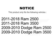 Charger l&#39;image dans la galerie, Rear Disc Rotors Ceramic Pads Parking Shoes Hardware Kit For Ram 3500 2500 Dodge