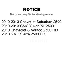 Charger l&#39;image dans la galerie, Rear Disc Rotors Ceramic Pads Parking Shoes Hardware Kit For Chevrolet GMC 2500