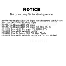 Load image into Gallery viewer, Rear Disc Rotors Ceramic Pads Parking Shoes &amp; Hardware Kit For Chevrolet Express