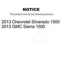 Charger l&#39;image dans la galerie, Rear Disc Rotors Ceramic Pads Parking Shoes And Hardware Kit For GMC Sierra 1500