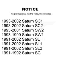 Load image into Gallery viewer, Front Disc Brake Rotors Ceramic Pad Kit For Saturn SL2 SL1 SC2 SL SC1 SW2 SW1 SC