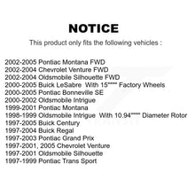 Load image into Gallery viewer, Front Brake Rotor &amp; Ceramic Pad Kit For Buick LeSabre Century Pontiac Grand Prix