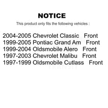 Charger l&#39;image dans la galerie, Rotors de frein avant et Kit de plaquettes en céramique pour Chevrolet Pontiac Grand Am Malibu Alero 