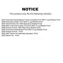 Load image into Gallery viewer, Front Brake Rotor And Ceramic Pad Kit For Chevrolet Cobalt Saturn Ion Pontiac G5
