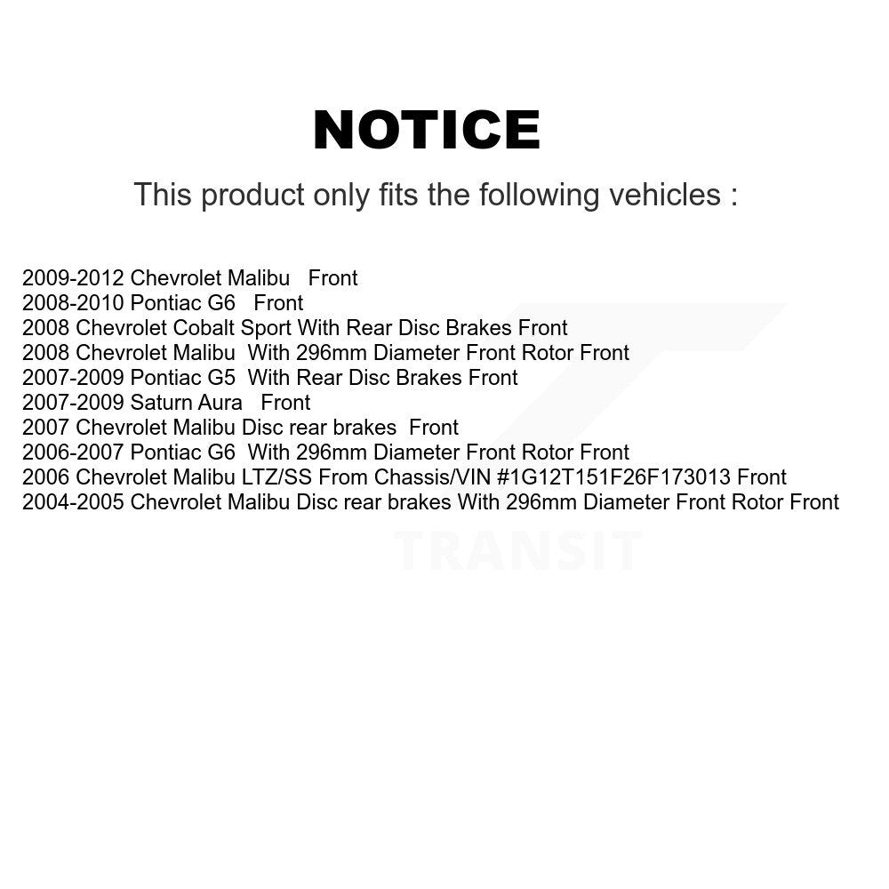 Kit de plaquettes de frein avant en céramique, pour Chevrolet Malibu Pontiac G6 Cobalt Saturn 