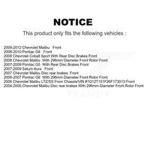 Charger l&#39;image dans la galerie, Kit de plaquettes de frein avant en céramique, pour Chevrolet Malibu Pontiac G6 Cobalt Saturn 
