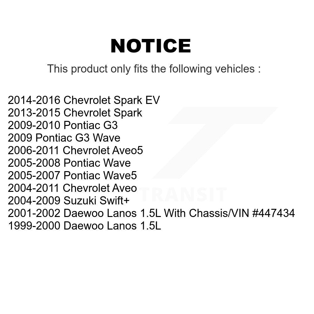 Kit de Rotor de frein avant et de plaquettes en céramique, pour Chevrolet Aveo Spark Aveo5 EV Pontiac G3 