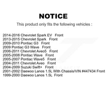 Charger l&#39;image dans la galerie, Kit de Rotor de frein avant et de plaquettes en céramique, pour Chevrolet Aveo Spark Aveo5 EV Pontiac G3 