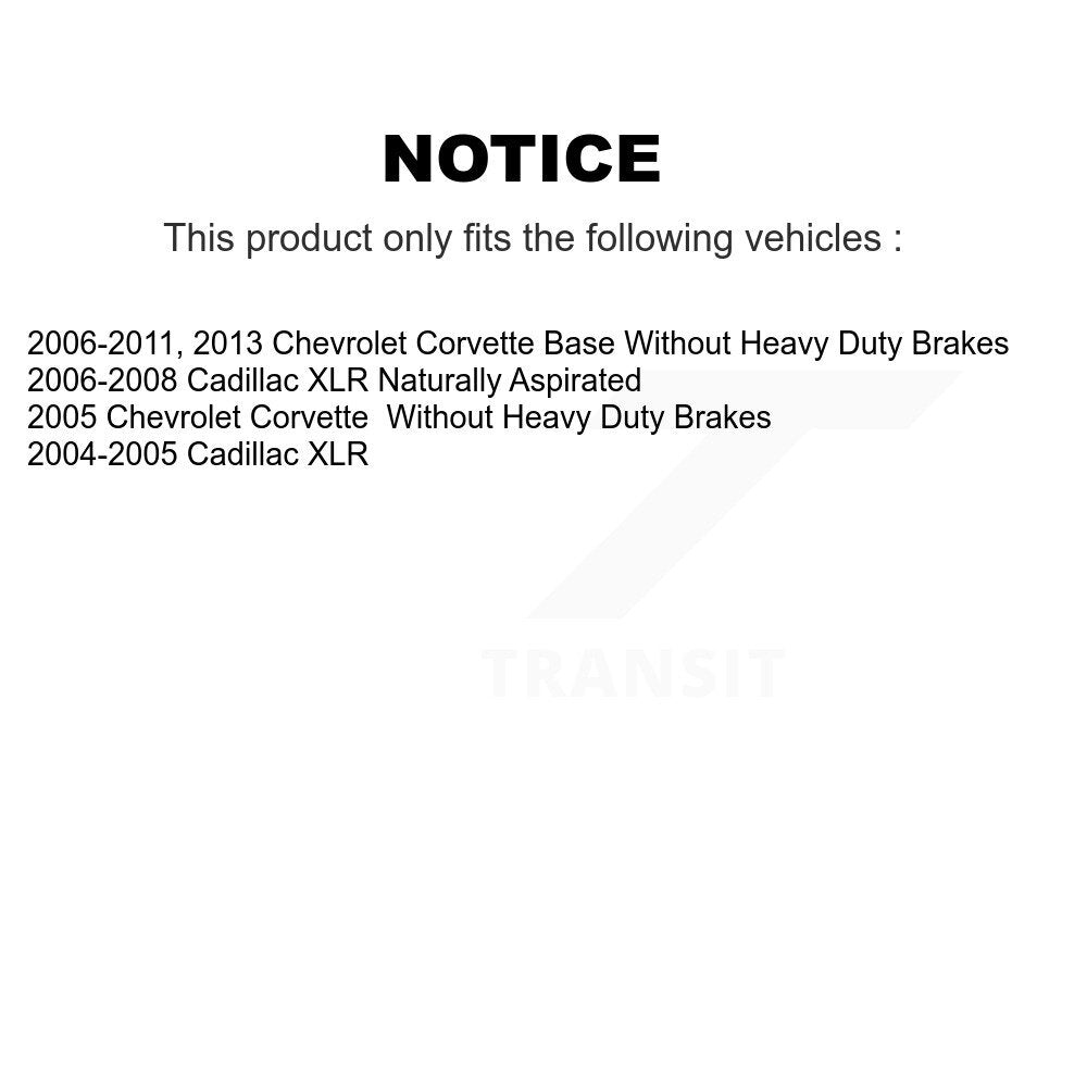 Front Disc Brake Rotors And Ceramic Pads Kit For Chevrolet Corvette Cadillac XLR