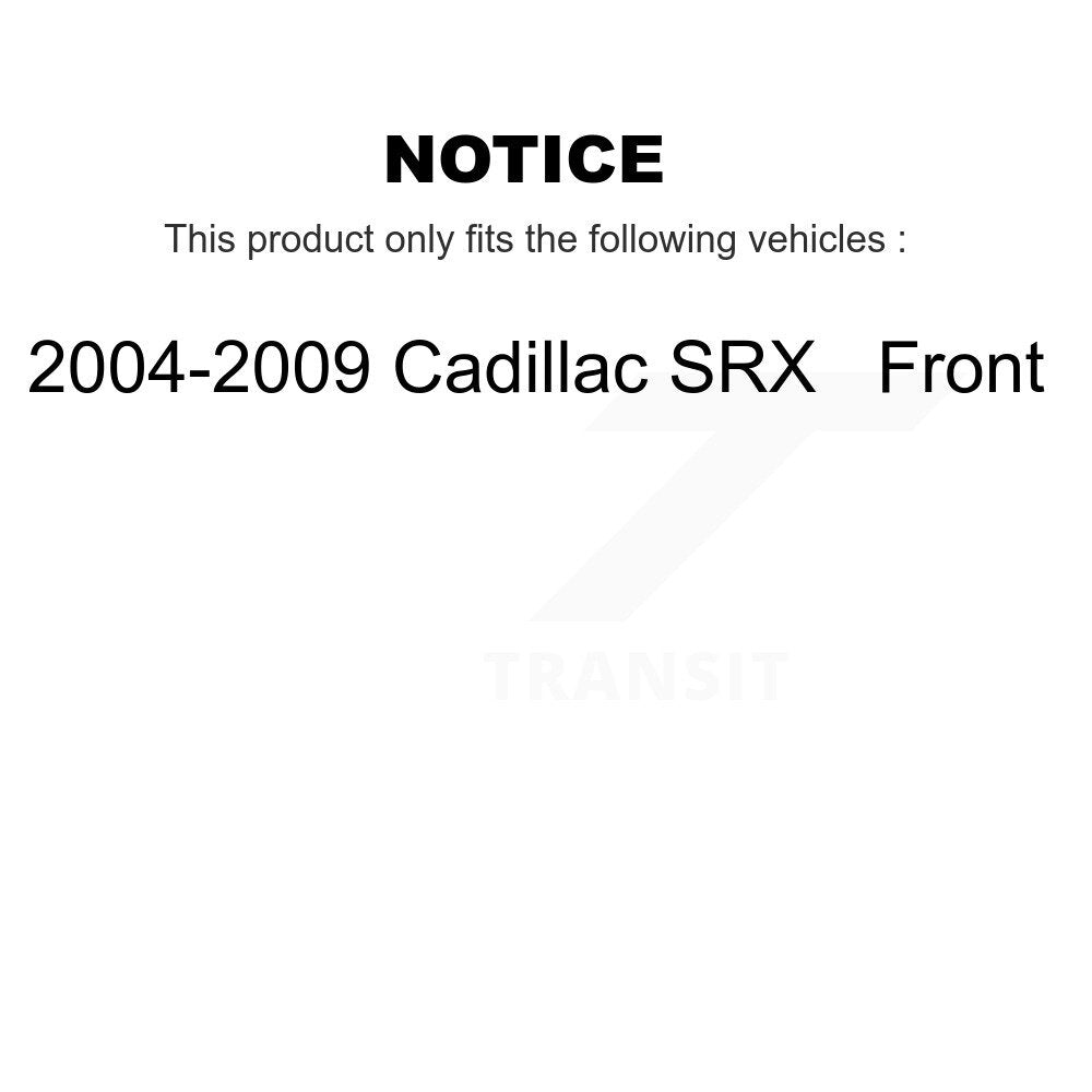 Kit de disques de frein à disque avant et plaquettes en céramique pour Cadillac SRX 2004-2009 