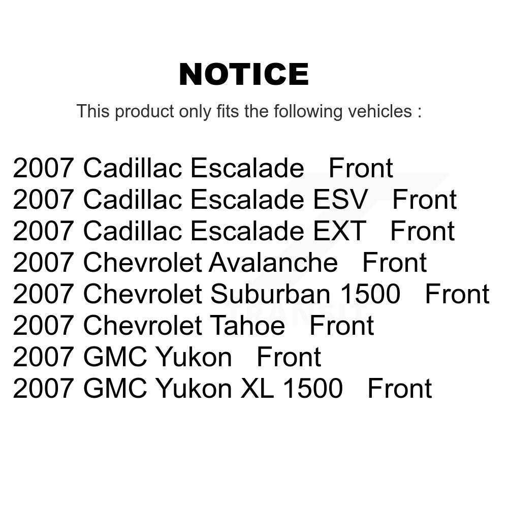 Kit de plaquettes de frein avant en céramique, pour Chevrolet Tahoe GMC Suburban 1500 Yukon XL 