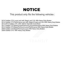 Load image into Gallery viewer, Front Disc Brake Rotors And Ceramic Pads Kit For Cadillac CTS