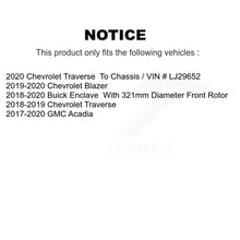 Load image into Gallery viewer, Front Brake Rotor Ceramic Pad Kit For Chevrolet Traverse GMC Acadia Buick Blazer