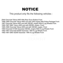 Charger l&#39;image dans la galerie, Front Brake Rotor &amp; Ceramic Pad Kit For Chevrolet Tahoe GMC Yukon K2500 Suburban
