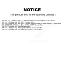 Load image into Gallery viewer, Front Disc Brake Rotors And Ceramic Pads Kit For Ford F-550 Super Duty F-450