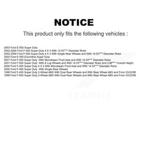 Load image into Gallery viewer, Front Disc Brake Rotor And Ceramic Pad Kit For Ford E-550 Super Duty F-450 F-550
