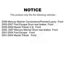 Charger l&#39;image dans la galerie, Front Brake Rotors Ceramic Pad Kit For Ford Escape Mazda Tribute Mercury Mariner
