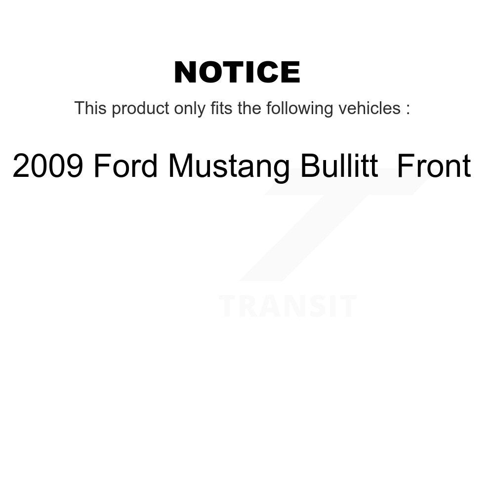 [Front] 2009 Ford Mustang Bullitt Premium OE Brake Rotors & Ceramic Pads Kit For Max Braking