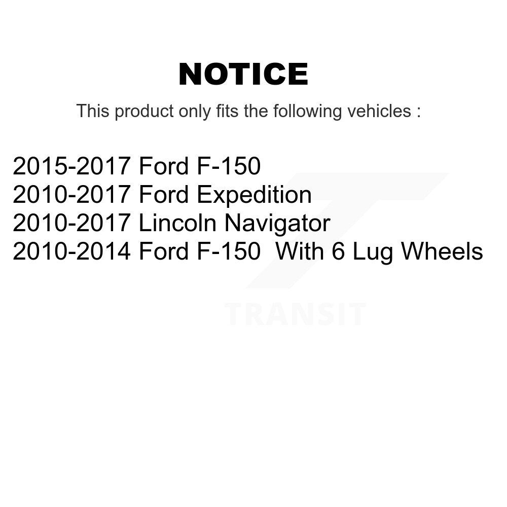 Front Brake Rotors & Ceramic Pad Kit For Ford F-150 Expedition Lincoln Navigator