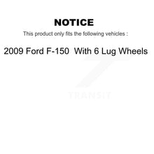 Charger l'image dans la galerie, [Front] 2009 Ford F-150 With 6 Lug Wheels Premium OE Brake Rotors &amp; Ceramic Pads Kit For Max Braking