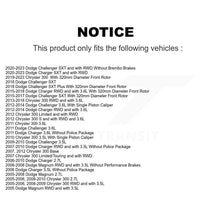 Load image into Gallery viewer, Front Disc Brake Rotor Ceramic Pad Kit For Dodge Charger Chrysler 300 Challenger