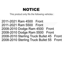 Charger l&#39;image dans la galerie, Front Brake Rotors Ceramic Pad Kit For Ram 5500 Dodge Sterling Truck 4500 Bullet
