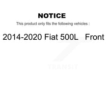 Charger l&#39;image dans la galerie, Front Disc Brake Rotors And Ceramic Pads Kit For 2014-2020 Fiat 500L