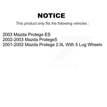 Load image into Gallery viewer, Front Disc Brake Rotors And Ceramic Pads Kit For Mazda Protege Protege5