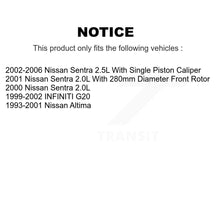 Load image into Gallery viewer, Front Brake Rotor Ceramic Pad Kit For Nissan Sentra Altima Infiniti G20 INFINITI