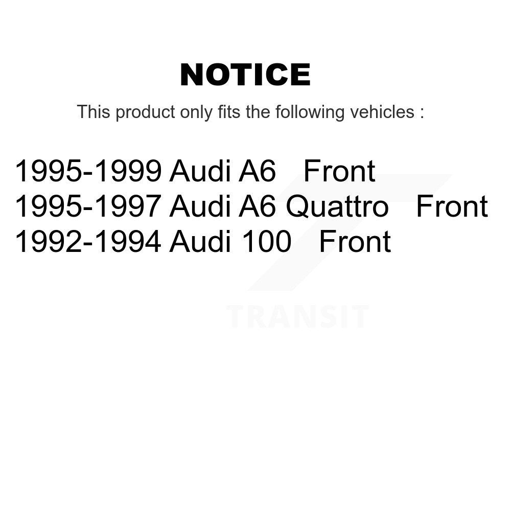 Front Disc Brake Rotors And Ceramic Pads Kit For Audi A6 Quattro 100