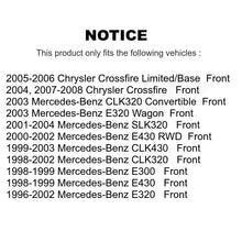 Charger l&#39;image dans la galerie, Front Brake Rotor Ceramic Pad Kit For Mercedes-Benz E320 Chrysler Crossfire E430