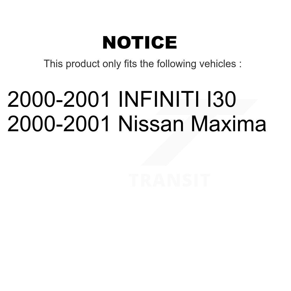 [Front] 2000-2001 Nissan Maxima INFINITI I30 Premium OE Brake Rotors & Ceramic Pads Kit For Max Braking