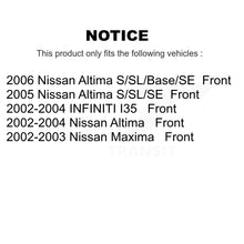 Charger l&#39;image dans la galerie, Front Brake Rotor Ceramic Pad Kit For Nissan Altima Maxima Infiniti I35 INFINITI