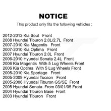 Load image into Gallery viewer, Front Brake Rotors &amp; Ceramic Pad Kit For Hyundai Kia Sonata Soul Sportage Tucson