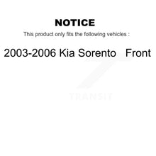 Charger l&#39;image dans la galerie, Front Disc Brake Rotors And Ceramic Pads Kit For 2003-2006 Kia Sorento