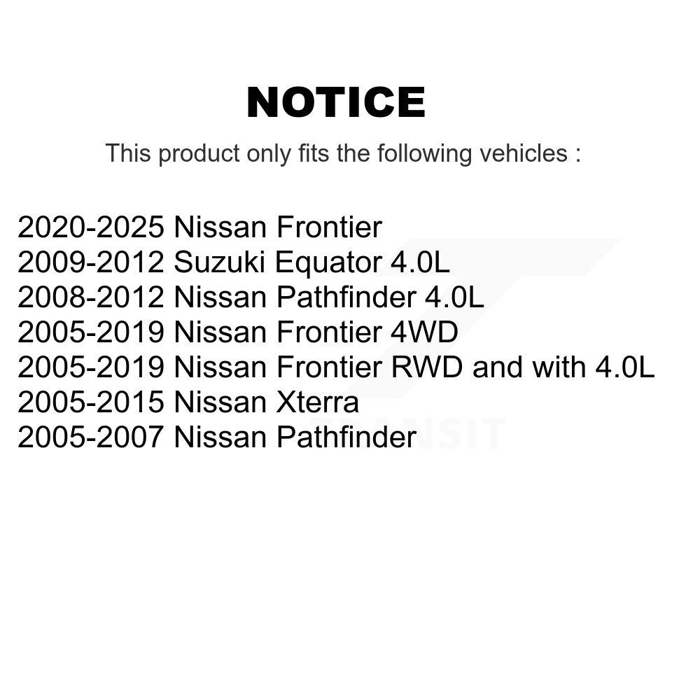 Front Brake Rotor & Ceramic Pad Kit For Nissan Frontier Pathfinder Xterra Suzuki