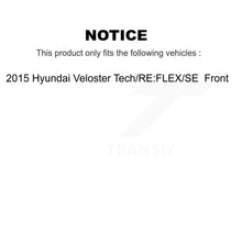 Charger l&#39;image dans la galerie, Front Disc Brake Rotor Ceramic Pad Kit For 2015 Hyundai Veloster Tech RE FLEX SE