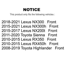 Charger l&#39;image dans la galerie, Front Brake Rotor Ceramic Pad Kit For Toyota Highlander Sienna Lexus RX350 NX300