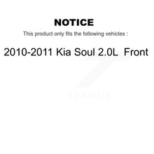 Charger l&#39;image dans la galerie, Front Disc Brake Rotors And Ceramic Pads Kit For 2010-2011 Kia Soul 2.0L