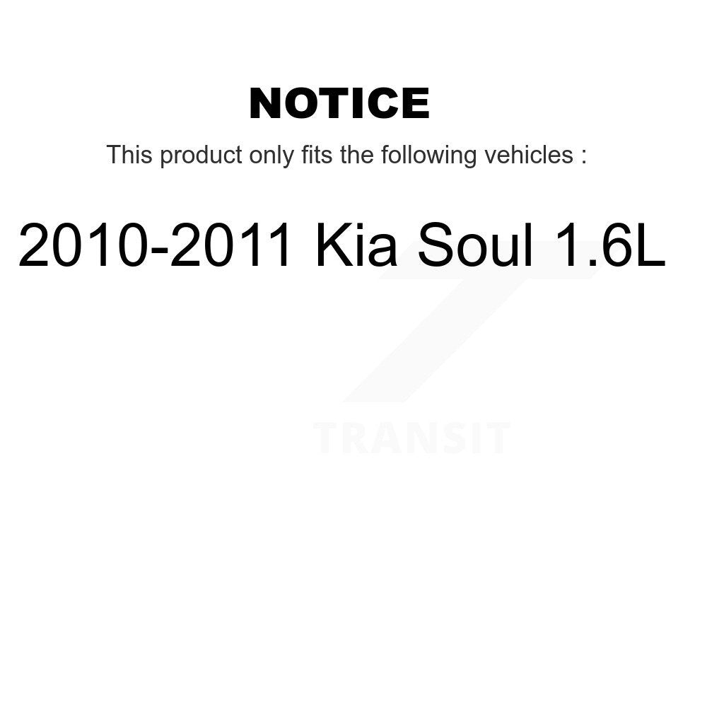 [Front] 2010-2011 Kia Soul 1.6L Premium OE Brake Rotors & Ceramic Pads Kit For Max Braking