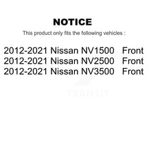 Charger l&#39;image dans la galerie, Front Disc Brake Rotor Ceramic Pad Kit For 2012-2021 Nissan NV2500 NV3500 NV1500