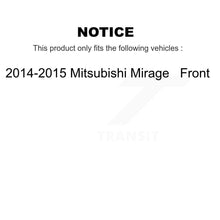 Charger l&#39;image dans la galerie, Front Disc Brake Rotors And Ceramic Pads Kit For 2014-2015 Mitsubishi Mirage