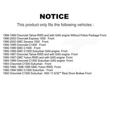 Charger l&#39;image dans la galerie, Front Brake Rotor &amp; Ceramic Pad Kit For Chevrolet C1500 GMC Tahoe Suburban Yukon