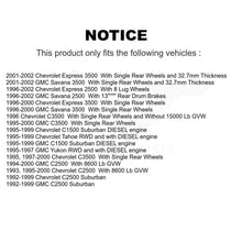Load image into Gallery viewer, Front Brake Rotor Hub Ceramic Pad Kit For Chevrolet Tahoe GMC C2500 Express 3500