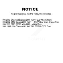 Charger l&#39;image dans la galerie, Front Brake Rotors &amp; Ceramic Pad Kit For Chevrolet C2500 Express 2500 GMC Savana