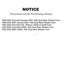Charger l&#39;image dans la galerie, Front Brake Rotors &amp; Ceramic Pad Kit For Chevrolet Express 3500 C3500 GMC Savana